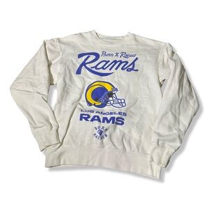 Los Angeles Rams x Born and Raised White Sweatshirt Size Large NFL Streetwear